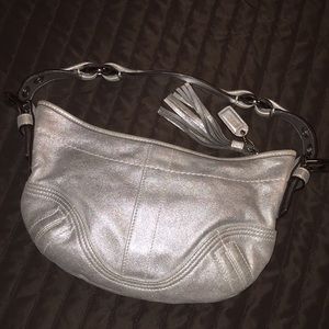 Coach silver hobo